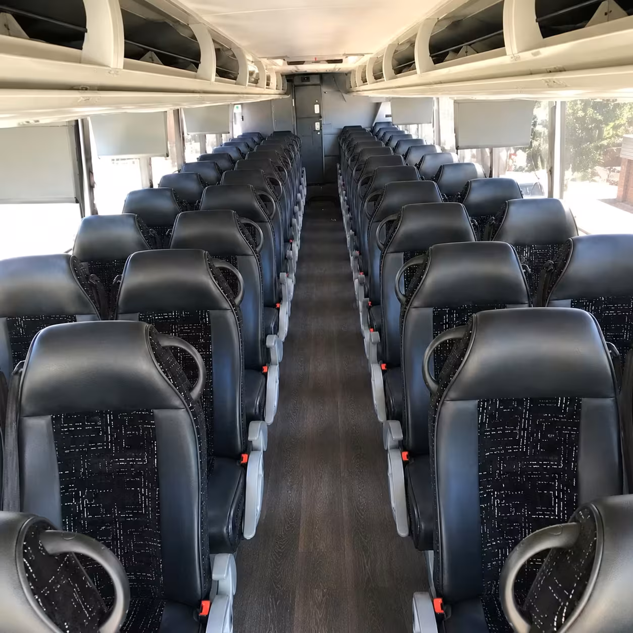 north las vegas charter bus rental inside